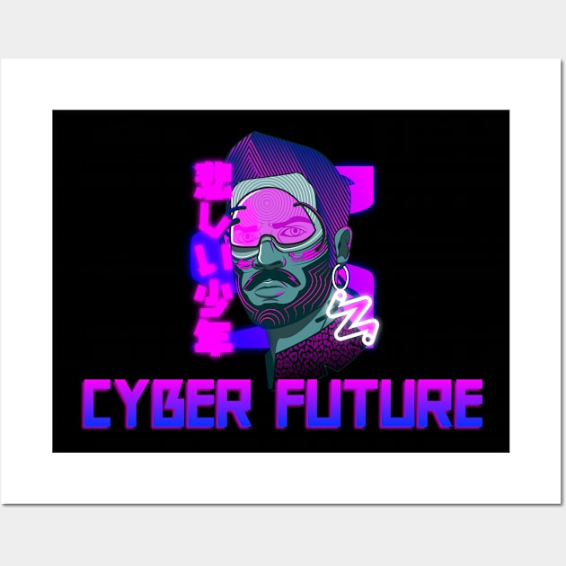 Cyberpunk Future Is Here 2020 2077 Wall Art by Here Comes Art